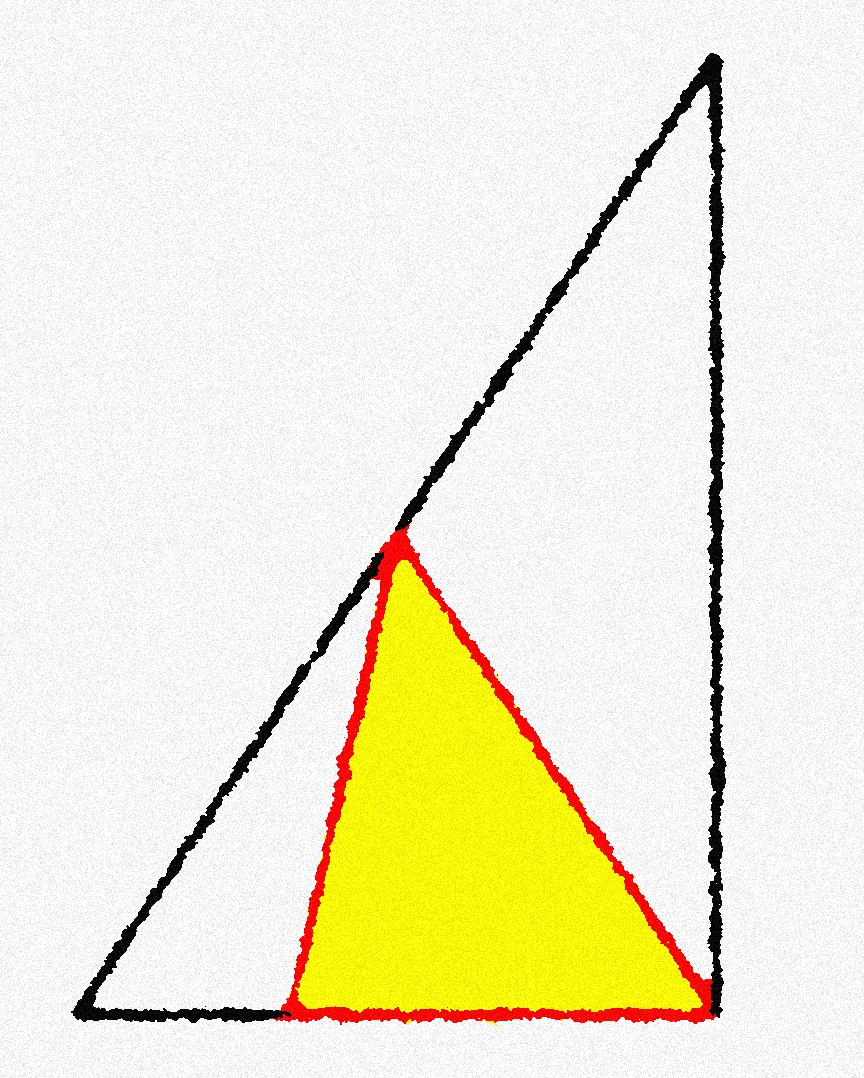 数学 三角形の面積比 この三角形の面積は全体の何分のいくつ